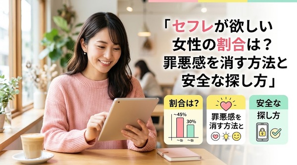 セフレが欲しい女性の割合は？罪悪感を消す方法と安全な探し方